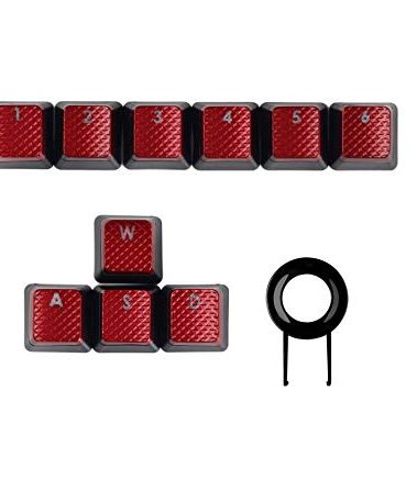 FPS Backlit Key Caps for Corsair K70RGB K70 K95 K90 K65 K63 Gaming Keyboards Cherry Key switches - Red Keycaps