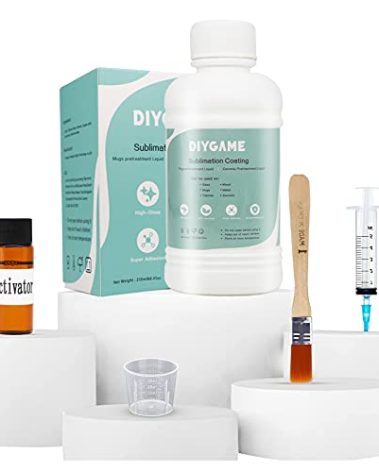 SLANZVAL 250ml Sublimation Coating for Ceramics, Mugs, Phones case, Metal, Wood, Glass, Leather, Tumbler, All Hard Surfaces Sublimation Spray with high Gloss Finish, Waterproof and Super Adhesion