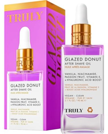 Truly Beauty Glazed Donut After Shave Oil - Razor Bumps Treatment for Women, Razor Bump and Ingrown Hair Treatment for Bikini Area - 3.1 OZ