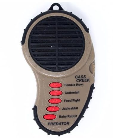 Cass Creek Ergo Electronic Predator Call, Coyote Call Device, Handheld Game Call with Authentic Animal Sounds, Compact Hunting Sound Caller