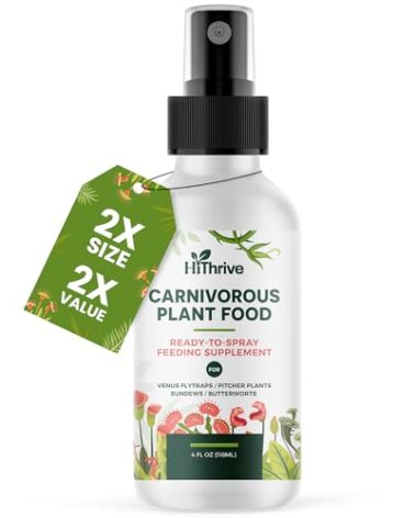 4oz Carnivorous Plant Food Spray & Venus Fly Trap Food - Up to 600 Sprays, Tropical Plant Fertilizer for Carnivorous Plants, Premium Liquid Fertilizer & Feeding Supplement for Consistent Growth