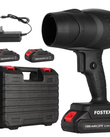 Fostex Turbodry Car Dryer,Rechargeable Cordless Electric Blower,Turbo Dryer Blower for Car,Turboglass Air Duster Blower,Jet Dryer Blower for Car and Yard Cleaning,Outdoor Dust Removal
