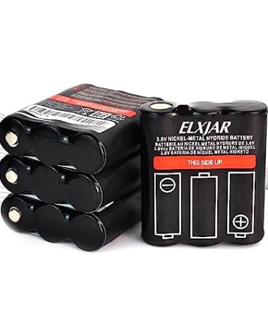 YUTSUJO (4-Pack) 3.6V 800mAh Ni-MH Battery Replacement for Motorola PMNN4477AR T200 T400 T500 T800 T600 T62 T82 T92 T260 T265 T801 T460 T465 T480 Walkie Talkies