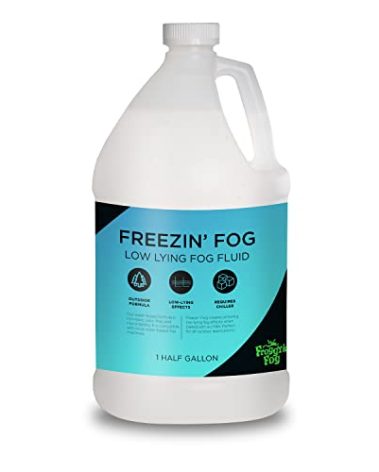 Froggy's Fog Freezin Fog, Low-Lying Ground Fog Fluid for Professional and Home Haunters, Theatrical Effects, and More, Half Gallon