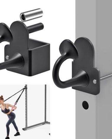 Lifeswell Resistance Band Anchors, Rack Attachment for 2"x2" Power Rack with 1" or 5/8" Hole, Adjustable Multi Point Workout Hook for Strength Training, Fitness, Physical Therapy, 2 Pack