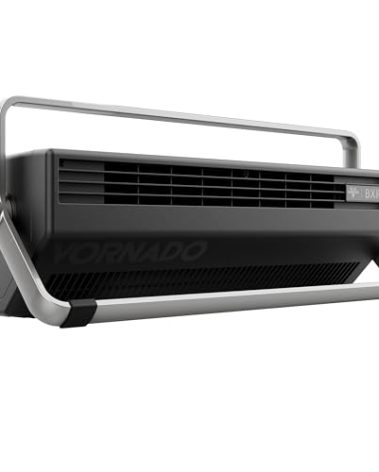 Vornado BXR Horizontal and Tower Fan, Multi-Position and Multidirectional High Velocity Fan, Pivoting Carry Handles, 20 Inch, Directs Cool Air Upward, Powerful Cooling, 3 Speed Settings, Black