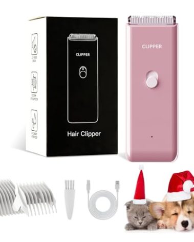 Founouly Home Professional Dog Grooming Kit Clipper Low Noise USB Rechargeable for Dog Cat