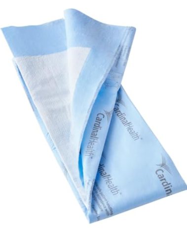 Cardinal Health P3036C Quilted Premium Comfort Underpad, Wings Maximum Absorbency, Blue, 30 x 36IN, Case of 40