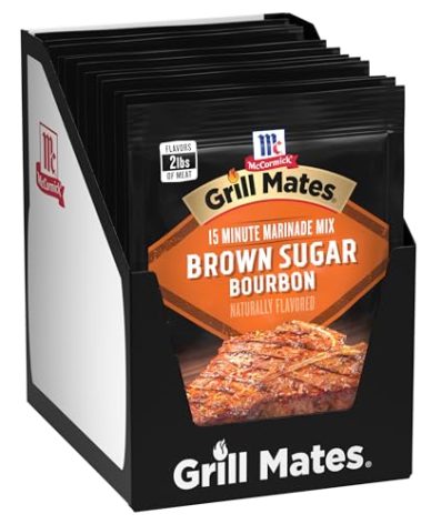 McCormick Grill Mates Brown Sugar Bourbon Marinade, 1.25 oz (Pack of 12)