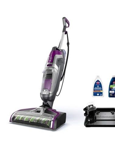 BISSELL Crosswave Pet Pro All in One Wet Dry Vacuum Cleaner and Mop for Hard Floors and Area Rugs, Purple, 2306A