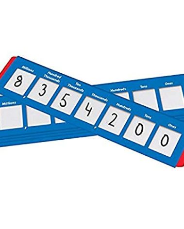 Didax Educational Resources Place Value Sliders: Ones to Millions (Set of 10)