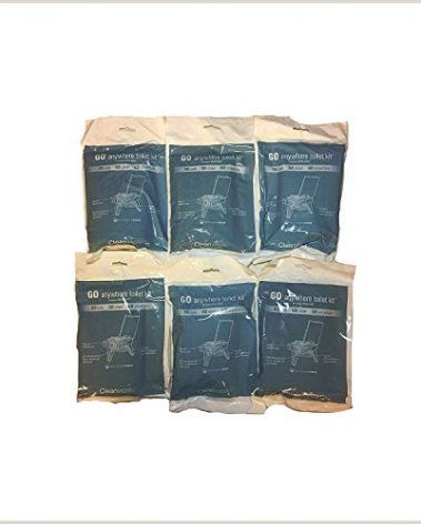 Cleanwaste Wag Bags Toilet Kit Pack of 6