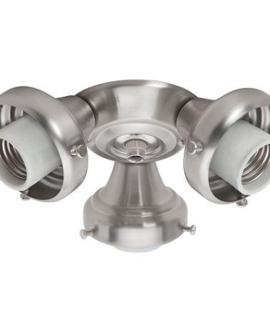 Hunter Fan Company 99136 Hunter Traditional Three-Light Fitter, Brushed Nickel