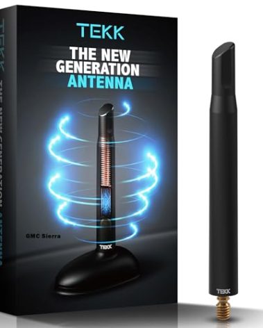 TEKK Short Antenna Compatible with 2007-2025 GMC Sierra 1500 / Designed for Optimized FM/AM Reception / 4.8 Inches