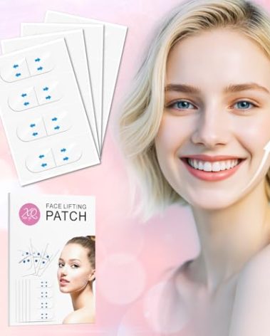 BAIGUOZH Face Lift Tape, Face Lift Tape Invisible, Face Tape Lifting Invisible, Face Tape Instantly Lifts Sagging Skin Around The Face, Hides The Double Chin and Creates A v-Shaped Face 60PCS