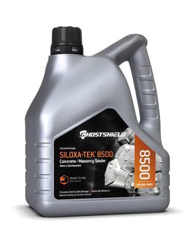 Siloxa-Tek 8500 Ready to Use - 1 Gallon Penetrating Concrete Sealer, Water and Salt Repellent. Clear, Water-Based DOT Approved Silane/Siloxane for Concrete, Brick, Masonry & Pavers