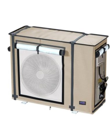 NGB Mini Split Cover for Air Conditioner Outdoor Unit,35.4 "L x15.4 "W x27.5"H for Ductless Air Conditioning Protected Operation Universal for Mini Split Condenser HVAC Units All Seasons.