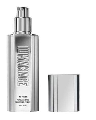 Il Makiage No Filter Poreless Base Smoothing Primer - 30ml / 1.0 fl oz Perfecting Primer for Pores, Flawless Finish, Long-Lasting Makeup Base, White