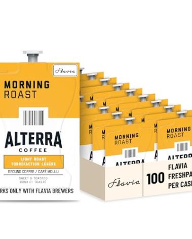 Flavia Alterra Morning Roast Freshpacks works only with Flavia Brewers, Light Roast (Case of 100)