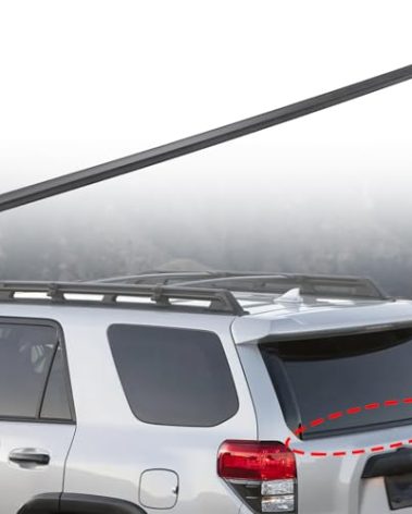 Door Tailgate Glass Belt Molding Weather Strip Compatible with Toyota Vehicle 4Runner 2009-2023 Replace# 68292-35041 6829235040
