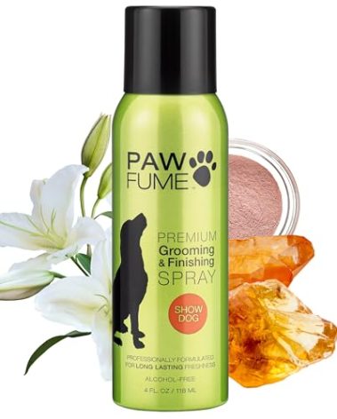 PAWFUME Dog Perfume Spray Long Lasting Scent for Grooming, Show Dog, 1-Pack – Keep Your Pup Fresh All Day – Hypoallergenic, Alcohol-Free, Detangling & Moisturizing – Salon-Quality Dog Cologne Spray