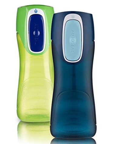 Contigo AUTOSEAL Trekker Kids Water Bottles, 14 oz., 2-Pack, Granny Smith and Nautical