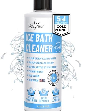 BubbyShine, 5in1 Weekly Cold Plunge Water Treatment - Cold Plunge Cleaner, Ice Bath Cleaner, Water Stabilizer For Cold Plunge Ice Pod, Clarifier Softener, Cold Plunge Accessories, Ice Bath Accessories