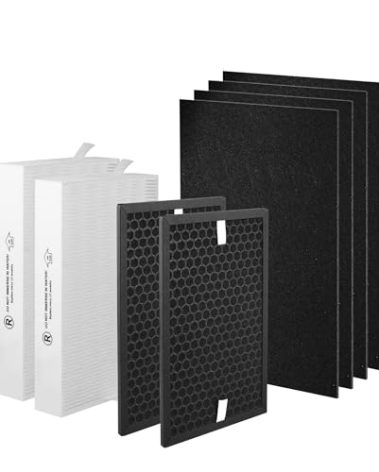 Byseacore HPA5200B Replacement Filter Compatible with Honeywell Air Purifiers HPA 5200B 5220 5250 3200, 2 R HEPA, 2 S Carbon and 4 A Pre-Filters, Part# HRF-R HRFSC1 HRF-ARVP200 HRF-A200