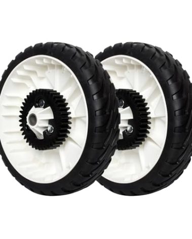 115-4695 Lawn Mower Rear Wheels Replaces Toro 115-4695 138-3216 - Drive Wheel Plastic Gear Assebmly 8" Compatible with 20332 20333 20334 22" Recycler Push Lawn Mower - 2 Pack