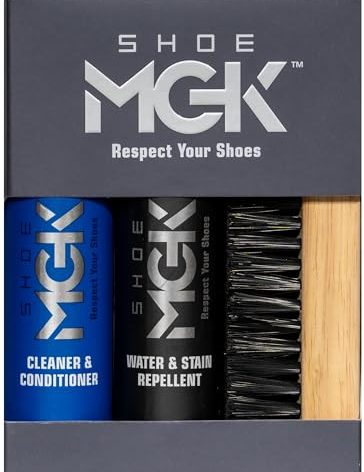 Shoe MGK Clean & Protect Kit - Shoe Protection featuring Water and Stain Repellent with Cleaner and Conditioner