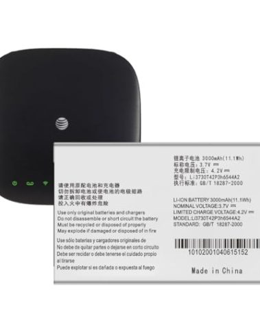 Li3730T42P3H6544A2 Battery,[3000mAh] New Upgrade 0 Cycle Battery Replacement for AT&T ZTE MF279 MF286 Wireless Hotspot Router/MF96 MF96U Z289L Sonic 2.0