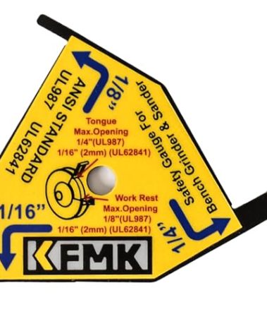 KFMK Bench Grinder & Belt Sander Safety Gauge, Pack of 2