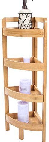 31.5" 4 Tier Bamboo Corner Storage Shelf By Trademark Innovations