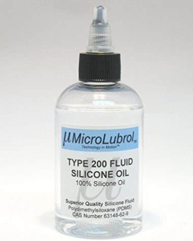 MicroLubrol 200 Fluid Pure Silicone Oil Polydimethylsiloxane (PDMS) 50 centistokes (CST) Viscosity, 4oz Bottle