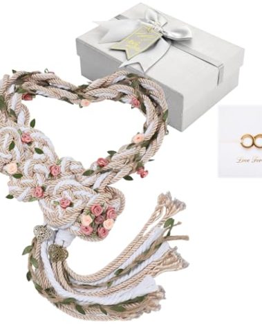 ReliThick Wedding Lasso Handfasting Cord for Wedding Ceremony Rustic Lasso Lazos Cord Traditional Catholic (Gentle Color)