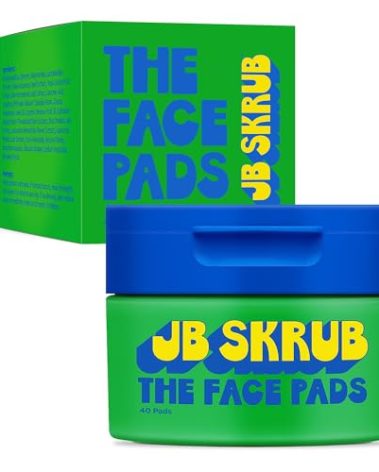 JB SKRUB The Face Pads - Kids, Tween Boys & Teens Acne Cleansing Pads for Cool Confidence - Say Goodbye to Greasy Skin and Hello to Freshness - 40 Cleansing Wipes, Single Pack
