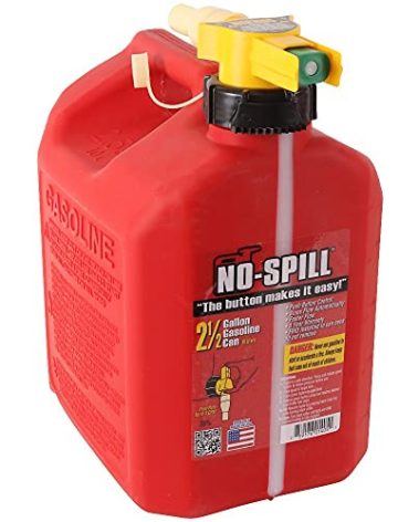 No-Spill Stens 2 1/2 Gallon Fuel Can 765-102 For No-Spill 1405, 765-102, 11.75" x 8" x 10"", Red