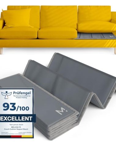 Meliusly Heavy Duty Couch Cushion Support for Sagging Cushions (24x79) Reinforced Wood Sofa Cushion Support Board for Sagging Seat, Deep Couch Supporter for Under The Cushions, Loveseat Saver