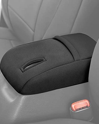 Diver Down Neoprene Center Console Cover - Fits Jeep 1997-2006 TJ Wrangler - Cushioned Armrest Cover - Doesn't Burn Your Elbow - Tight Custom Fit - Comfortable Foam Armrest Pad (97-00 Black)