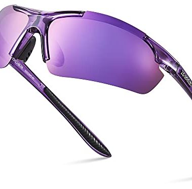 Xagger Polarized Sports Sunglasses for Men Women Wrap Around UV400 Running Baseball Softball Cycling Golf Hiking Fishing Driving Glasses