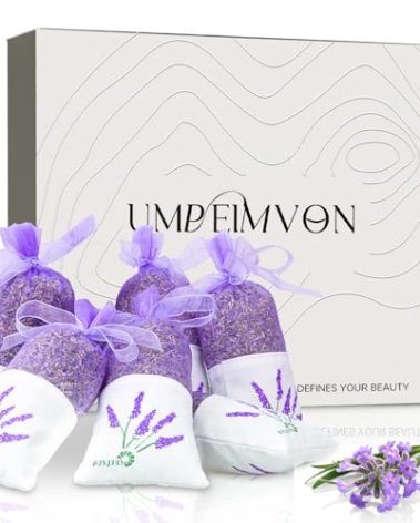 6 Packs Gift Lavender Sachet Bags for Drawers and Closets, Scented Sachets Home Fragrance Odor Eliminator