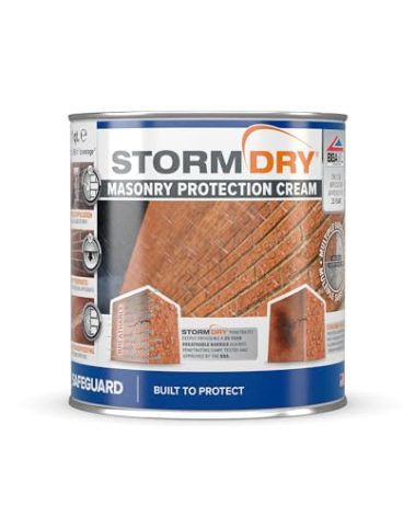 Stormdry Brick Sealer - Clear Brick, Stone, Concrete & Masonry Waterproofer - 25-Year Certified Waterproofing Protection Against Penetrating Damp - 1 Quart