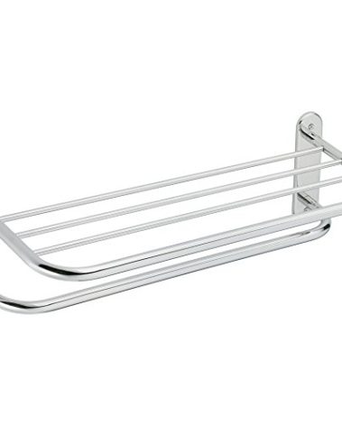 Moen 5208-241PS 24-Inch Hotel Shelf with Single Towel Bar, Stainless