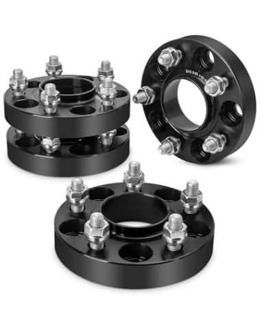 dynofit 5x4.5 Wheel Spacers Compatibility with Hyundai Elantra, Sonat and Genesis Coupe, 5x114.3mm 67.1 Hub Bore 1" Wheel Adapter Compatibility with Ford Fusion Escape Mazda Jeep Kia, M12x1.5 Studs