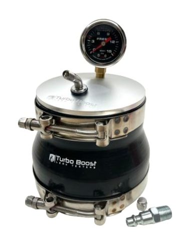 Turbo Boost Leak Testers 5" Universal - 6061 Billet Aluminum - Shock Proof Gauge - Premium