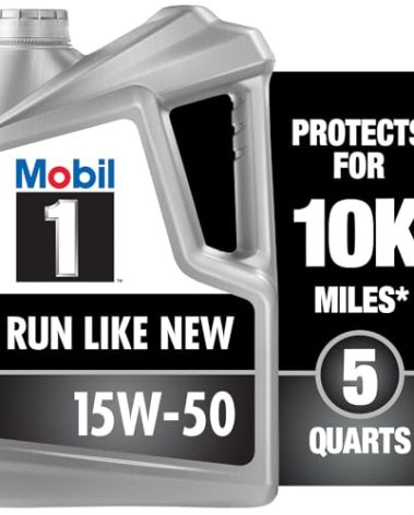 Mobil 1 Advanced Full Synthetic Motor Oil 15W-50, 5 Quart