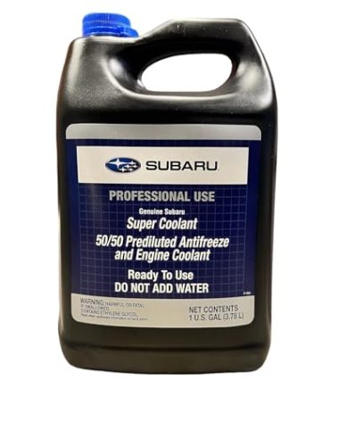 Subaru Genuine Super Coolant Blue Prediluted SOA868V9272 1 Gallon Pre Mixed 50/50 2009 and Newer Ascent BRZ Crosstrek Forester Impreza Legacy Outback WRX