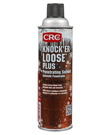 CRC Knock’er Loose Plus Penetrating Solvent 03027 – [Reddish] 11.5 WT. Oz., Industrial Grade Penetrating Solvent and Lubricant w/ Freeze Shock Action