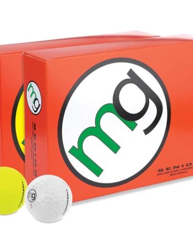 MG Golf Balls Senior Longest with Speed, Distance, & Maximum Enjoyment (1-Dozen)