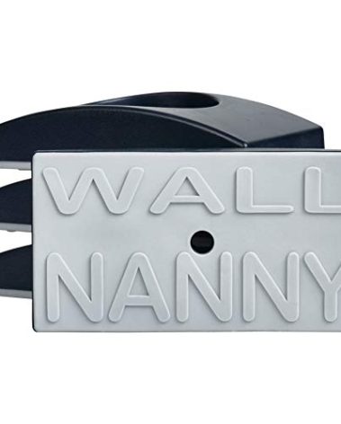 Wall Nanny - Baby Gate Wall Protector (Made in USA) Protect Walls & Doorways from Pet & Dog Gates - for Child Pressure Mounted Stair Safety Gate - No Safety Hazard on Bottom Spindles - Saver (Black)